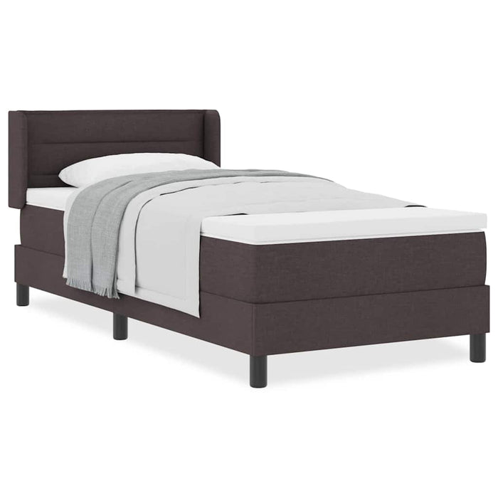 Pat boxspring cu saltea cu saltea Maro închis 80 x 200 cm - WALTI WALTI