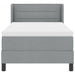 Pat boxspring cu saltea cu saltea Gri deschis 90 x 190 cm - WALTI WALTI