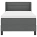 Pat boxspring cu saltea cu saltea Gri închis 90 x 190 cm - WALTI WALTI