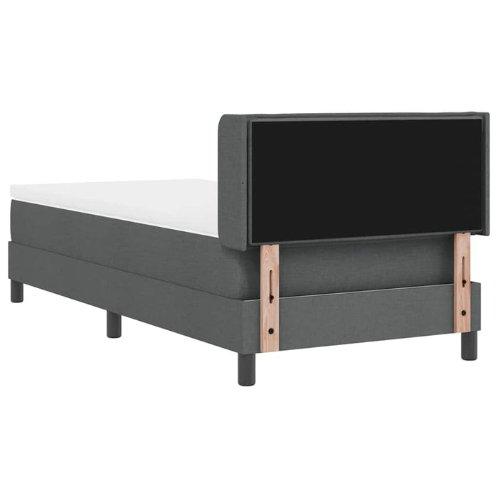 Pat boxspring cu saltea cu saltea Gri închis 90 x 200 cm - WALTI WALTI