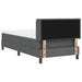 Pat boxspring cu saltea cu saltea Gri închis 90 x 200 cm - WALTI WALTI