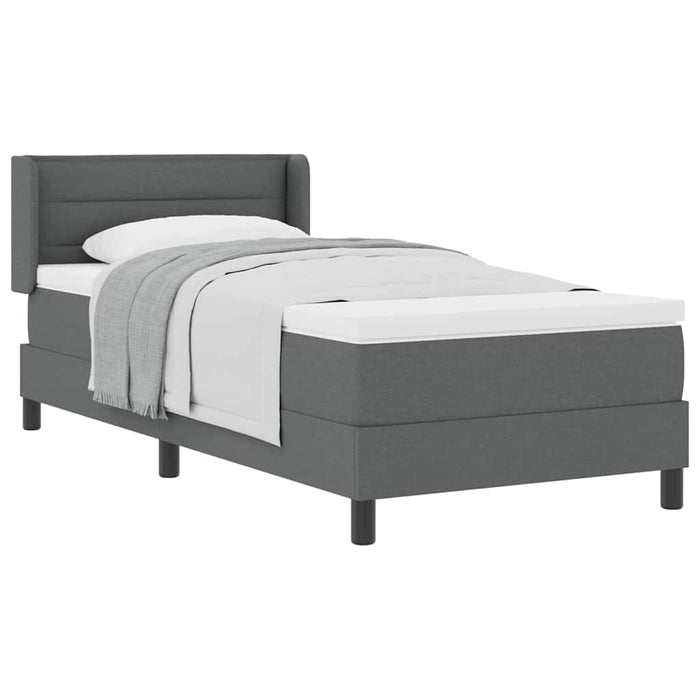 Pat boxspring cu saltea cu saltea Gri închis 90 x 200 cm - WALTI WALTI
