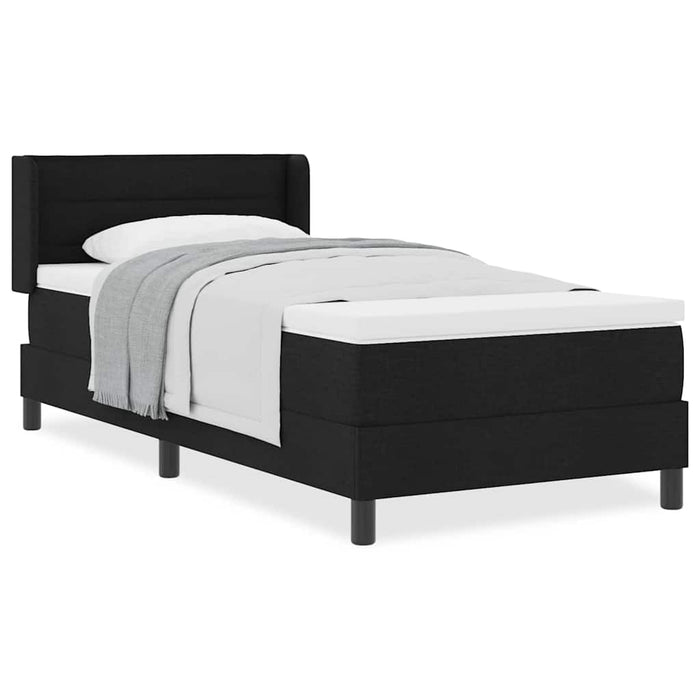 Pat boxspring cu saltea cu saltea Negru 100 x 200 cm - WALTI WALTI