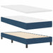 Pat boxspring cu saltea cu saltea albastru 100 x 200 cm - WALTI WALTI