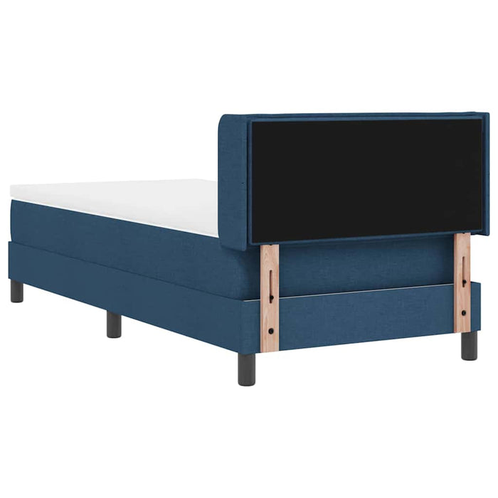 Pat boxspring cu saltea cu saltea albastru 100 x 200 cm - WALTI WALTI