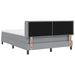 Pat cu arcuri cu saltea Gri deschis 200 x 140 cm Poliester - WALTI WALTI