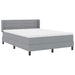 Pat cu arcuri cu saltea Gri deschis 200 x 160 cm Poliester - WALTI WALTI
