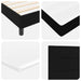 Pat cu arcuri cu saltea Negru 200 x 160 cm Poliester - WALTI WALTI