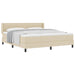 Pat boxspring cu saltea cu saltea Crem 180 x 200 cm - WALTI WALTI