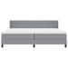 Pat cu arcuri cu saltea Gri deschis 200 x 200 cm Poliester - WALTI WALTI