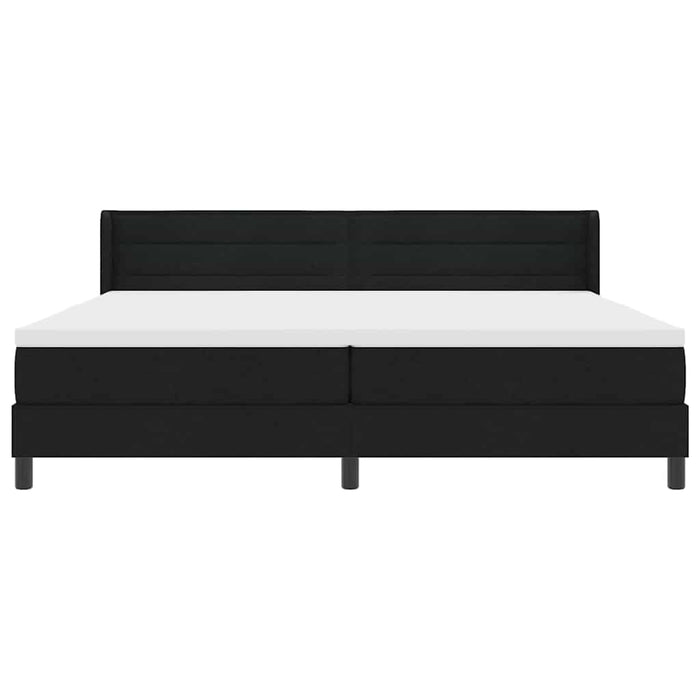 Pat boxspring cu saltea cu saltea Negru 200 x 200 cm - WALTI WALTI