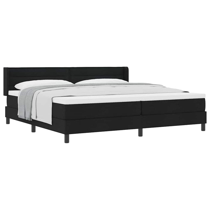 Pat boxspring cu saltea cu saltea Negru 200 x 200 cm - WALTI WALTI