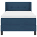 Pat cu arcuri cu headboard Manual albastru 200 x 80 cm țesătură - WALTI WALTI