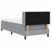 Pat boxspring cu saltea cu saltea Gri deschis 90 x 190 cm - WALTI WALTI