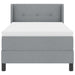 Pat boxspring cu saltea cu saltea Gri deschis 90 x 190 cm - WALTI WALTI