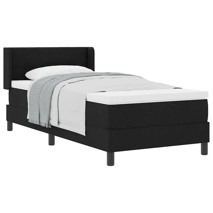 Pat boxspring cu saltea cu saltea Negru 90 x 200 cm - WALTI WALTI