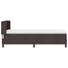 Pat boxspring cu saltea cu saltea Maro închis 100 x 200 cm - WALTI WALTI