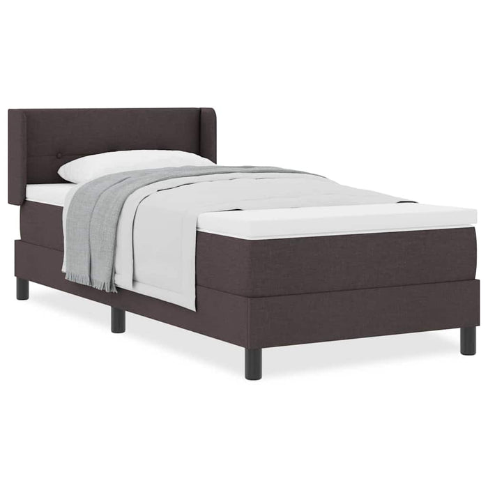 Pat boxspring cu saltea cu saltea Maro închis 100 x 200 cm - WALTI WALTI