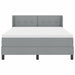 Pat cu arcuri cu saltea Gri deschis 200 x 140 cm Poliester - WALTI WALTI