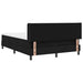 Pat cu arcuri cu saltea Negru 200 x 160 cm Poliester - WALTI WALTI