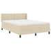Pat cu arcuri cu saltea Crem 200 x 160 cm Poliester - WALTI WALTI