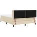 Pat cu arcuri cu saltea Crem 200 x 160 cm Poliester - WALTI WALTI