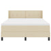 Pat cu arcuri cu saltea Crem 200 x 160 cm Poliester - WALTI WALTI