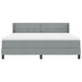 Pat cu arcuri cu saltea Gri deschis 200 x 180 cm Poliester - WALTI WALTI