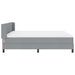 Pat cu arcuri cu saltea Gri deschis 200 x 180 cm Poliester - WALTI WALTI