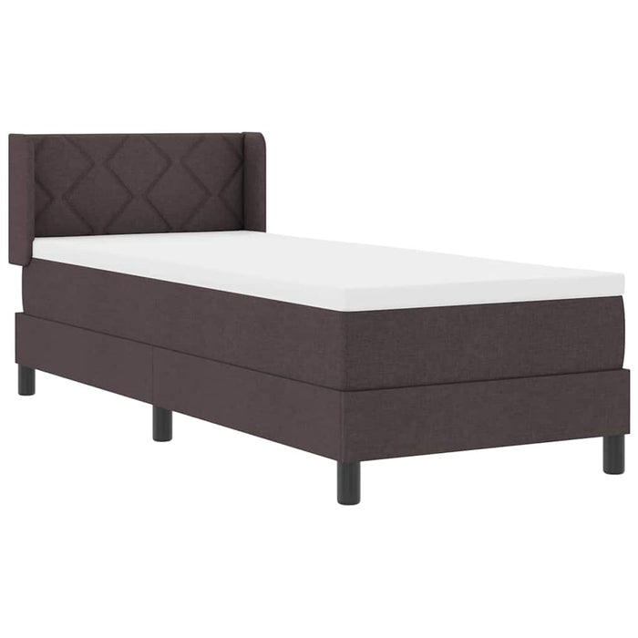 Pat boxspring cu saltea cu saltea Maro închis 80 x 200 cm - WALTI WALTI