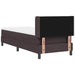 Pat boxspring cu saltea cu saltea Maro închis 80 x 200 cm - WALTI WALTI