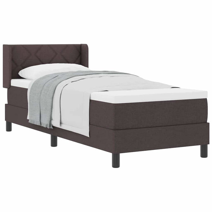 Pat boxspring cu saltea cu saltea Maro închis 80 x 200 cm - WALTI WALTI