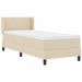 Pat boxspring cu saltea cu saltea cu headboard Crem 80 x 200 cm - WALTI WALTI
