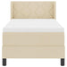 Pat boxspring cu saltea cu saltea cu headboard Crem 80 x 200 cm - WALTI WALTI