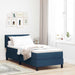 Pat boxspring cu saltea cu saltea albastru 80 x 200 cm - WALTI WALTI