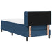 Pat boxspring cu saltea cu saltea albastru 80 x 200 cm - WALTI WALTI