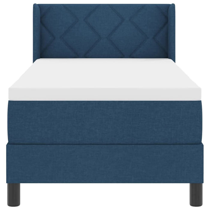 Pat boxspring cu saltea cu saltea albastru 80 x 200 cm - WALTI WALTI