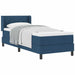 Pat boxspring cu saltea cu saltea albastru 80 x 200 cm - WALTI WALTI