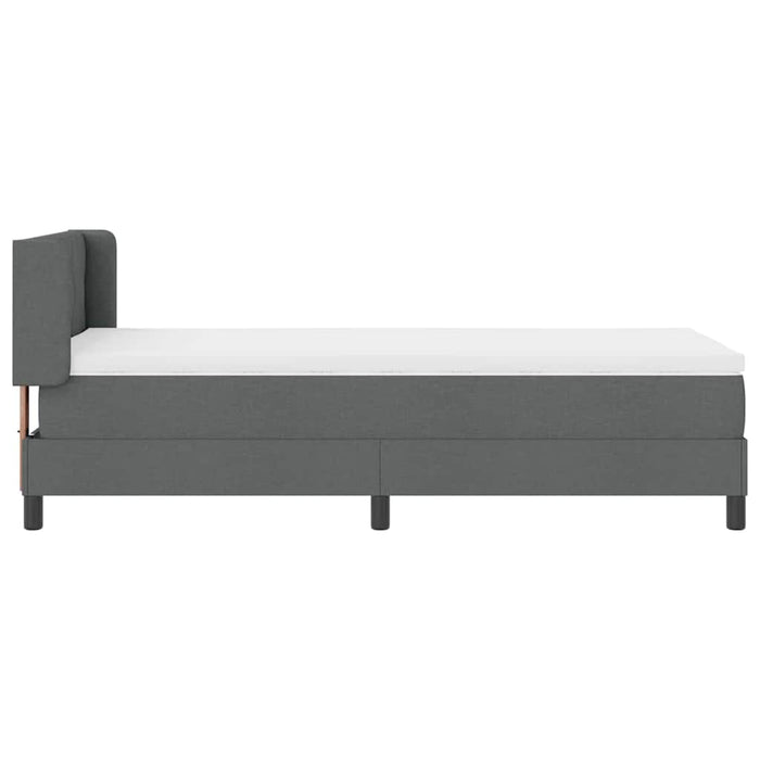 Pat boxspring cu saltea cu saltea Gri închis 90 x 190 cm - WALTI WALTI