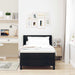 Pat boxspring cu saltea cu saltea Negru 90 x 200 cm - WALTI WALTI