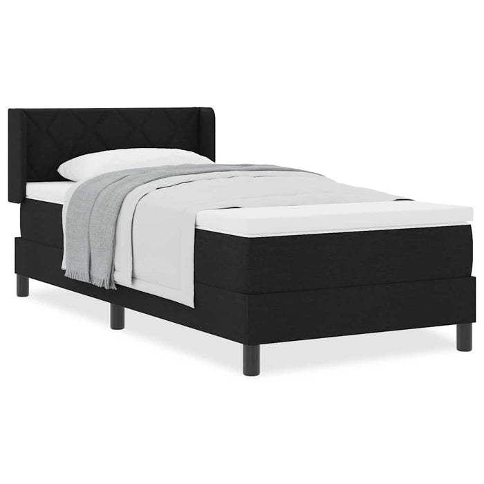 Pat boxspring cu saltea cu saltea Negru 90 x 200 cm - WALTI WALTI