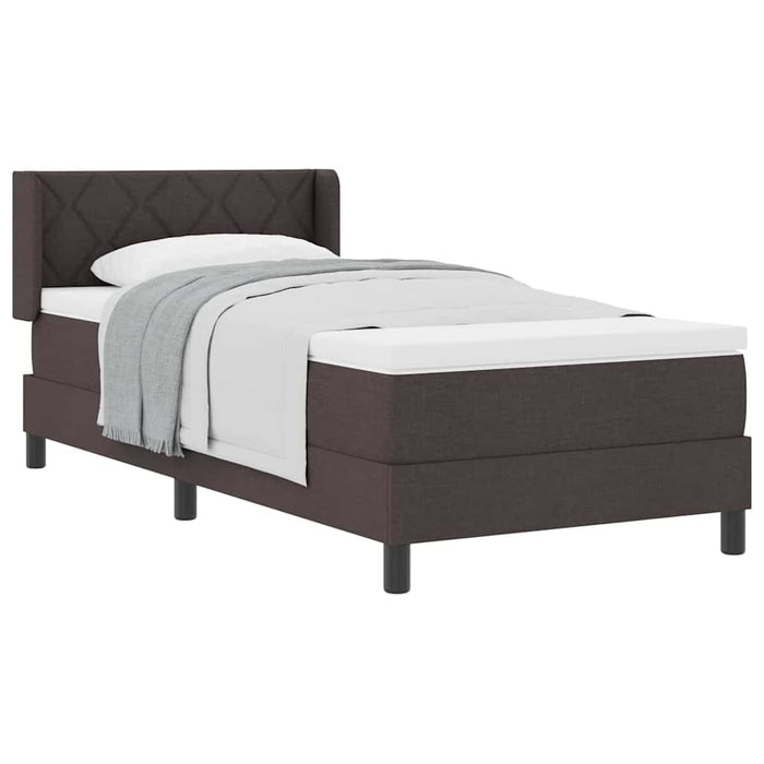 Pat boxspring cu saltea cu saltea Maro închis 90 x 200 cm - WALTI WALTI