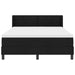 Pat cu arcuri cu headboard Manual Negru 200 x 160 cm țesătură - WALTI WALTI