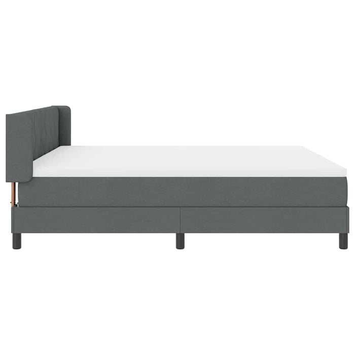 Pat cu arcuri cu pernă Manual Gri închis 200 x 180 cm țesătură - WALTI WALTI