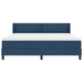 Pat cu arcuri cu headboard albastru 200 x 180 cm țesătură - WALTI WALTI