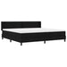 Pat cu arcuri cu saltea Negru 200 x 200 cm Poliester - WALTI WALTI