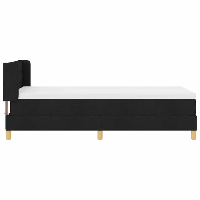 Pat cu arcuri Negru și Alb și Negru 100 x 200 cm țesătură - WALTI WALTI