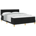 Pat cu arcuri cu saltea Negru 200 x 140 cm Poliester - WALTI WALTI