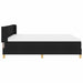 Pat cu arcuri cu saltea Negru 200 x 180 cm Poliester - WALTI WALTI