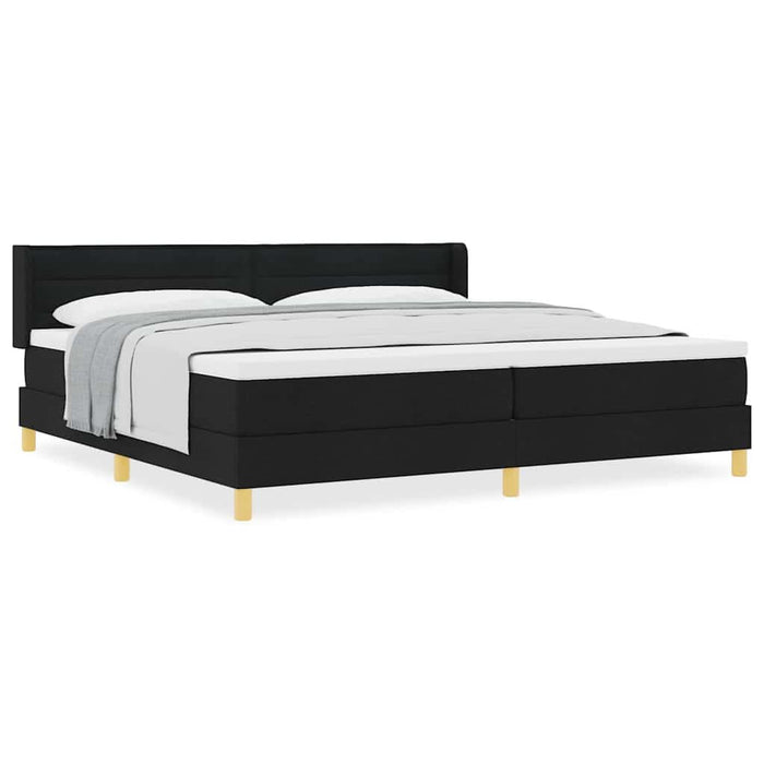 Pat cu arcuri Negru și Alb și Negru 200 x 200 cm Spumă - WALTI WALTI